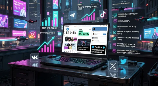 Как безопасно купить аккаунт в Instagram, Telegram, TikTok, VK и Twitter в 2025 году